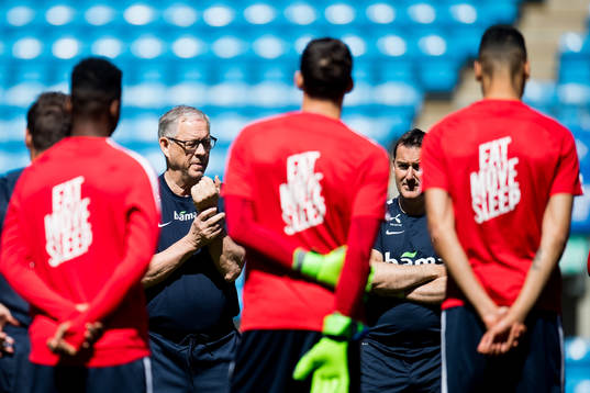 Lars Lagerbäck, head coach of Norway