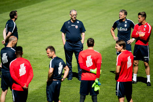 Lars Lagerbäck, head coach of Norway