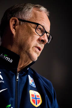 Lars Lagerbäck, head coach of Norway