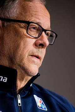 Lars Lagerbäck, head coach of Norway