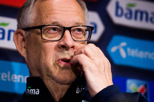 Lars Lagerbäck, head coach of Norway