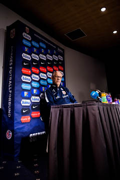 Lars Lagerbäck, head coach of Norway