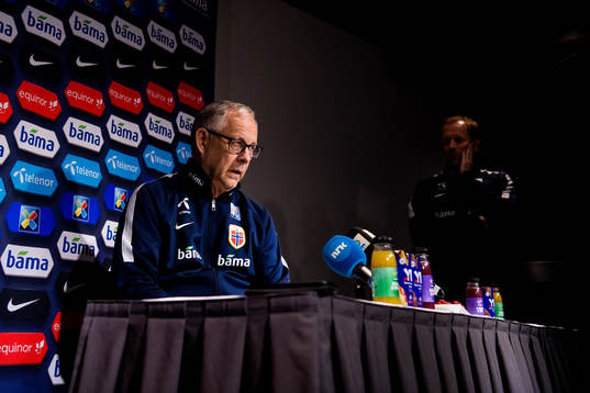 Lars Lagerbäck, head coach of Norway