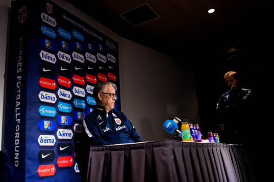 Lars Lagerbäck, head coach of Norway