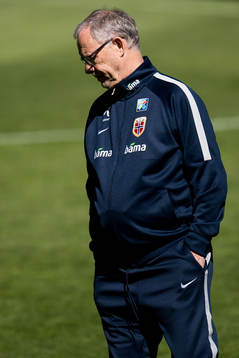 Lars Lagerbäck, head coach of Norway