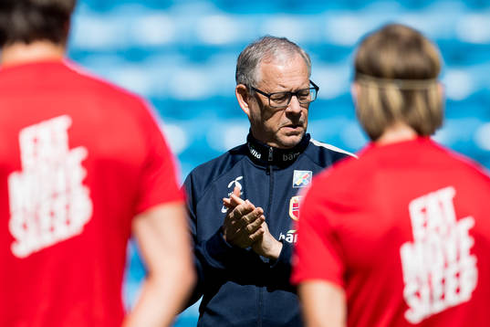Lars Lagerbäck, head coach of Norway