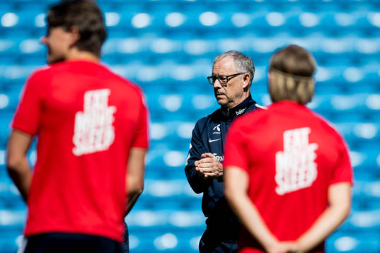 Lars Lagerbäck, head coach of Norway