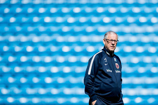 Lars Lagerbäck, head coach of Norway