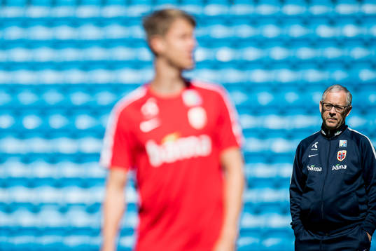 Lars Lagerbäck, head coach of Norway
