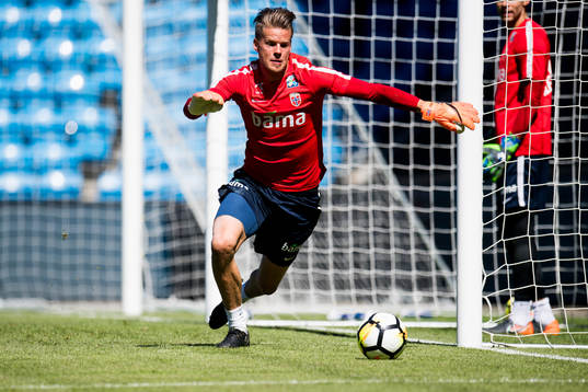 Goalkeeper Ørjan Nyland of Norway