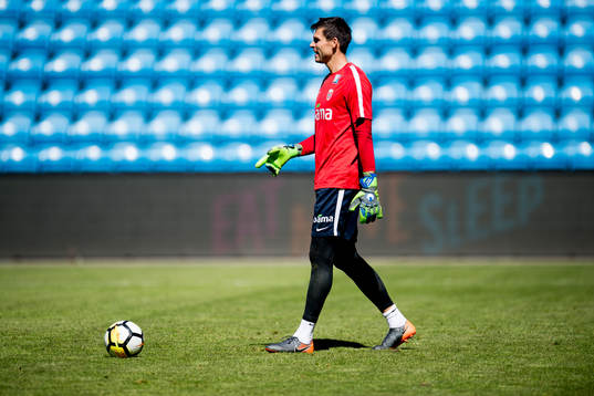 Goalkeeper Rune Almenning Jarstein of Norway