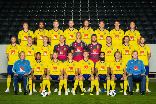 Lagbild av Sveriges fotbollslandslag