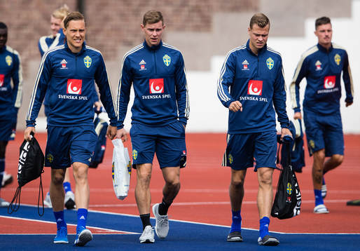 Sveriges Ludwig Augustinsson, Emil Krafth och Viktor