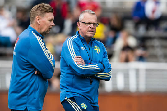 Sveriges assisterande tränare Peter Wettergren och