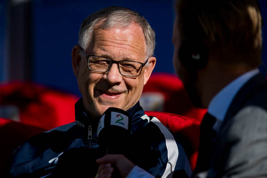 Lars Lagerbäck, head coach of Norway