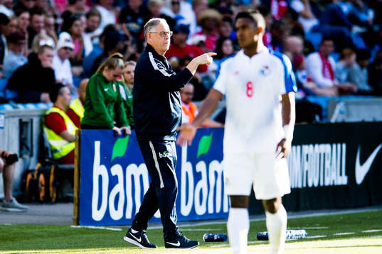 Lars Lagerbäck, head coach of Norway