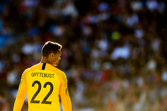 Goalkeeper Sten Grytebust of Norway