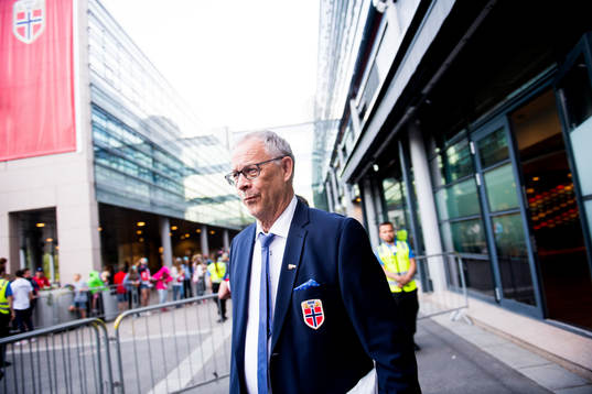 Lars Lagerbäck, head coach of Norway