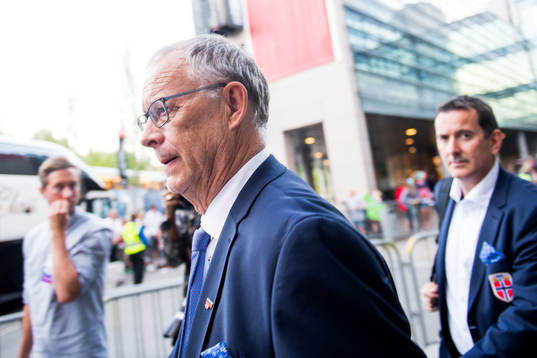 Lars Lagerbäck, head coach of Norway