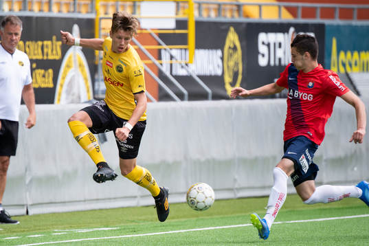 Elfsborgs Noah Söderberg och Örgrytes Vilgot Albèrt