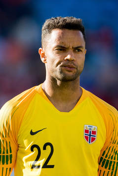 Goalkeeper Sten Grytebust of Norway