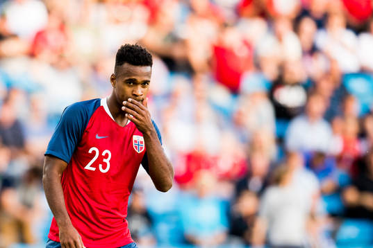 Ola Kamara of Norway reacts