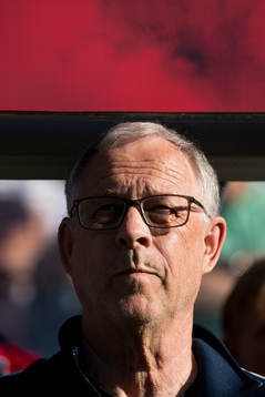 Lars Lagerbäck, head coach of Norway