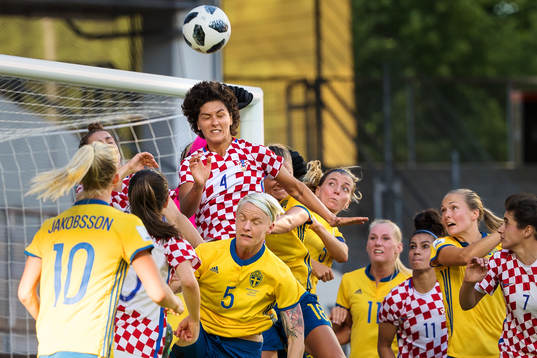 Sveriges Nilla Fischer, Fridolina Rolfö och Linda Sembrant