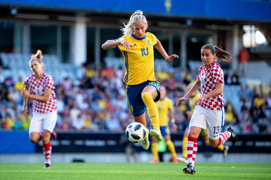 Sveriges Sofia Jakobsson och Kroatiens Mateja Andrlic