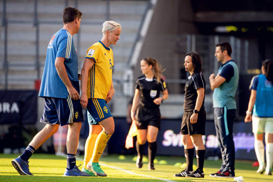 Sveriges Nilla Fischer utgår skadad