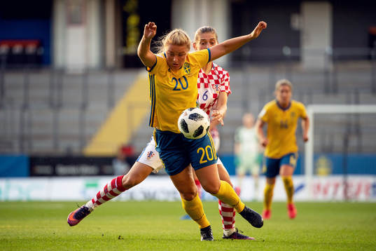 Sveriges Mimmi Larsson och Kroatiens Mihaela Horvat