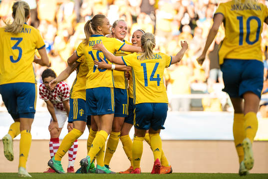 Sveriges Fridolina Rolfö, Stina Blackstenius, Kosovare