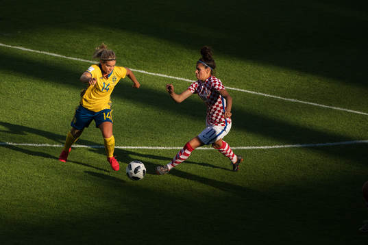 Sveriges Hanna Folkesson och Kroatiens Kristina Sudov