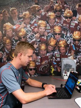 Frölundas videoanalytiker och doktorand Erik Lignell