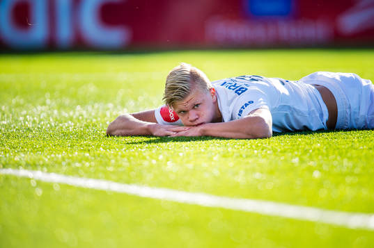 Erling Braut Håland of Molde looks dejected
