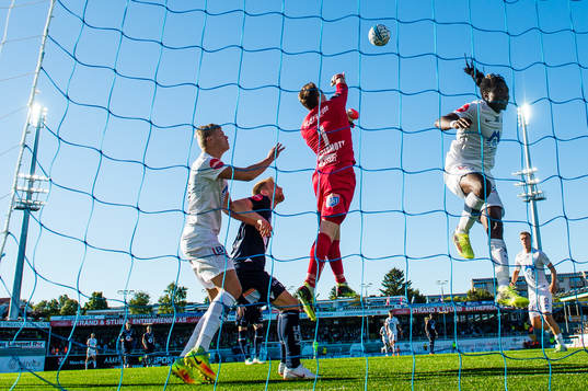 Erling Braut Håland, Daniel Chima Chukwu of Molde and Sean