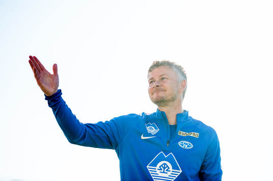 Ole Gunnar Solskjær, head coach of Molde