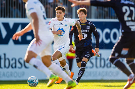 Mathias Antonsen Normann of Molde and Liridon Kalludra of