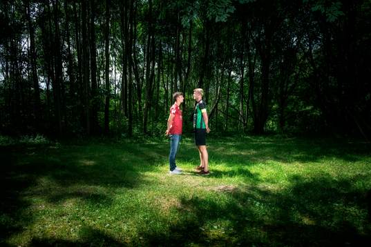 Daniel Paulson Öis och Calle Nyström  GAIS möttes i