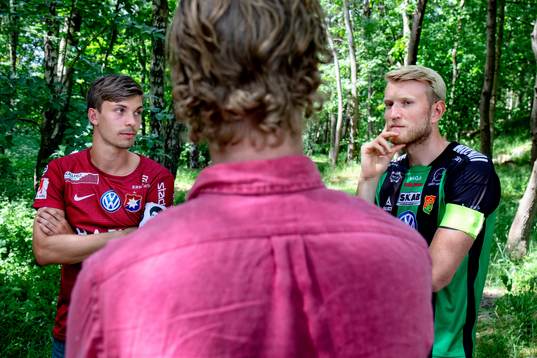 Daniel Paulson Öis och Calle Nyström  GAIS möttes i