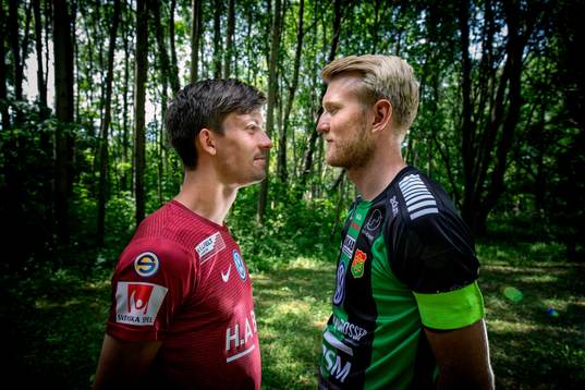 Daniel Paulson Öis och Calle Nyström  GAIS möttes i