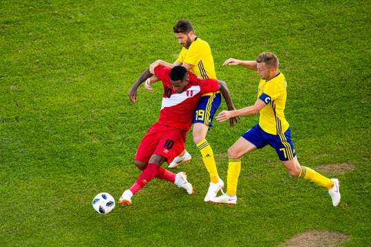 Marcus Rohdén and Sebastian Larsson of Sweden competes for