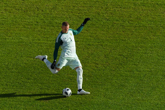Goalkeeper Robin Olsen of Sweden