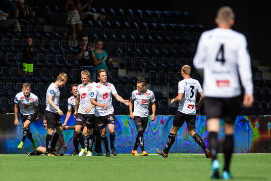 Sogndal players celebrate