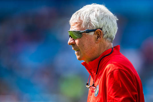 Egil "Drillo" Olsen, head coach of Norway