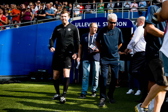 Egil "Drillo" Olsen, head coach of Norway