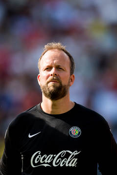 Goalkeeper Thomas Myhre of Norway
