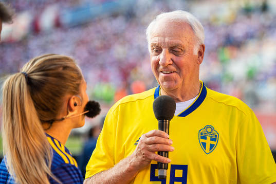 Former Swedish player Ove Olsson (silver medal team of