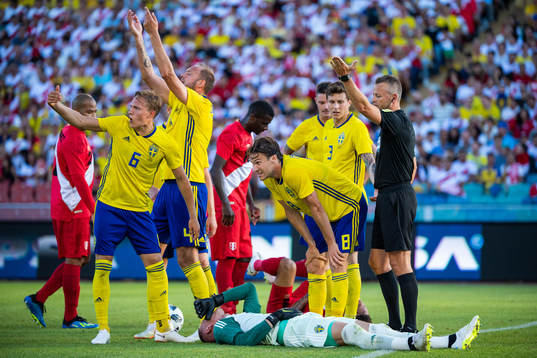Ludwig Augustinsson, Andreas Granqvist and Albin Ekdal