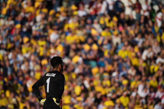Goalkeeper Pedro Gallese of Peru